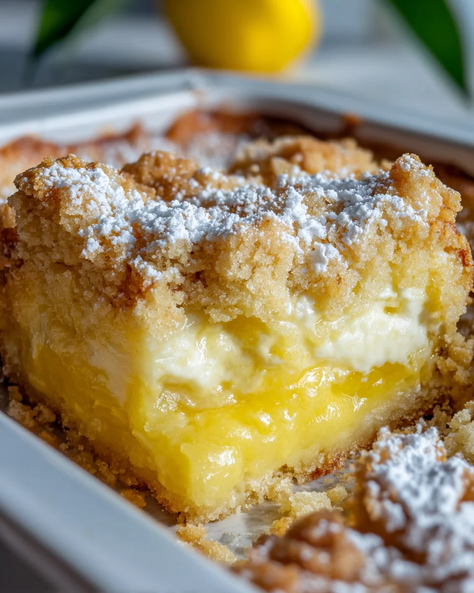Lemon Cream Cheese Dump Cake Recipe