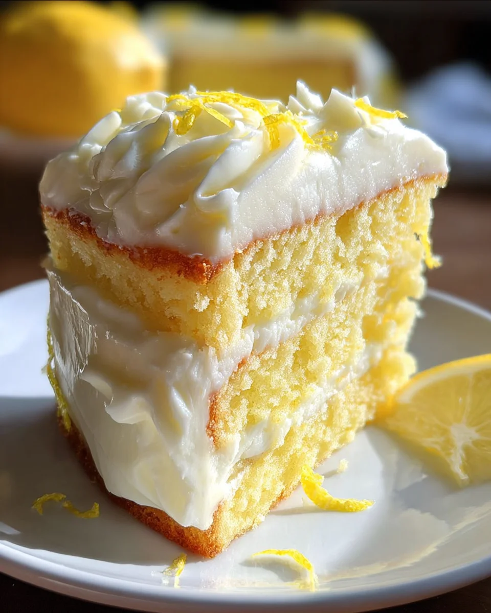 Lemon Velvet Cake with Lemon Cream Cheese Frosting