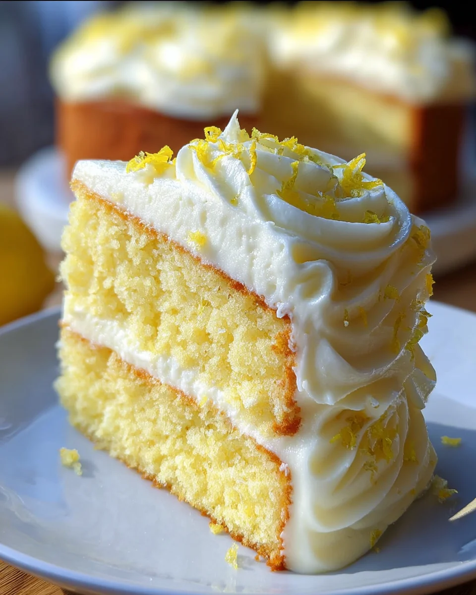 Lemon Velvet Cake with Lemon Cream Cheese Frosting 38 Lemon