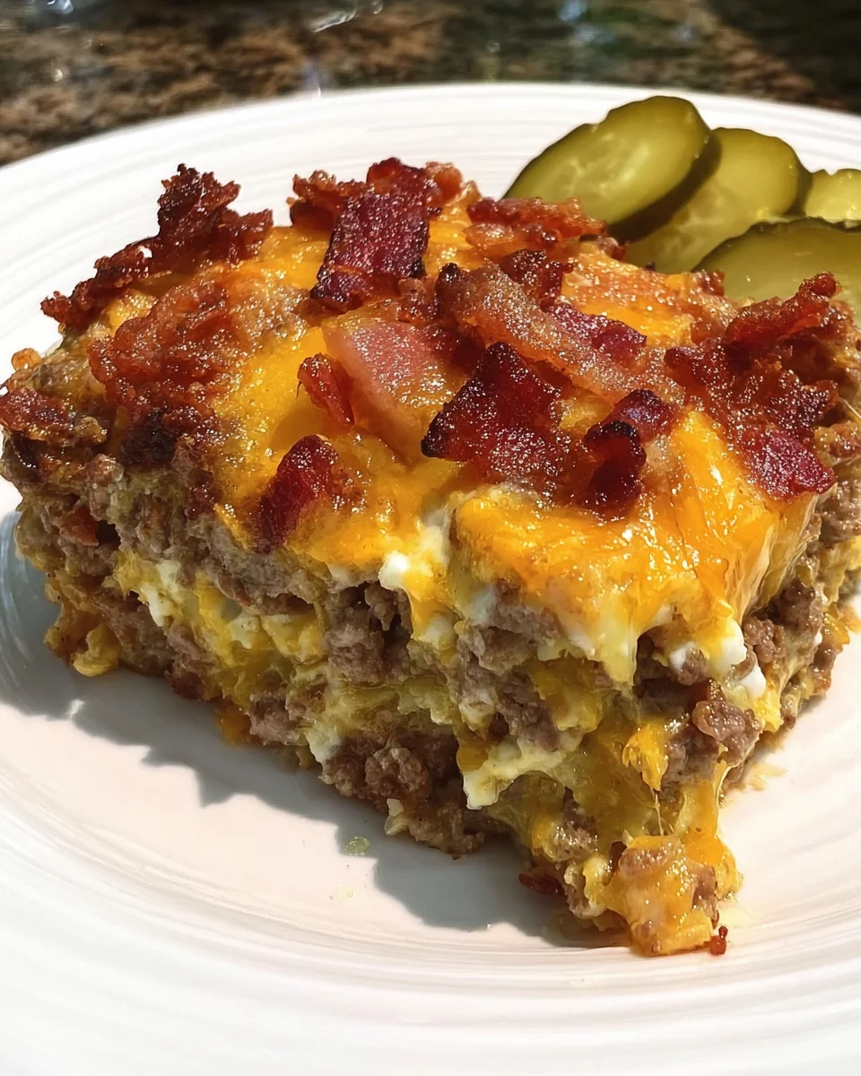 Low-Carb Bacon Cheeseburger Casserole 25 Low-Carb