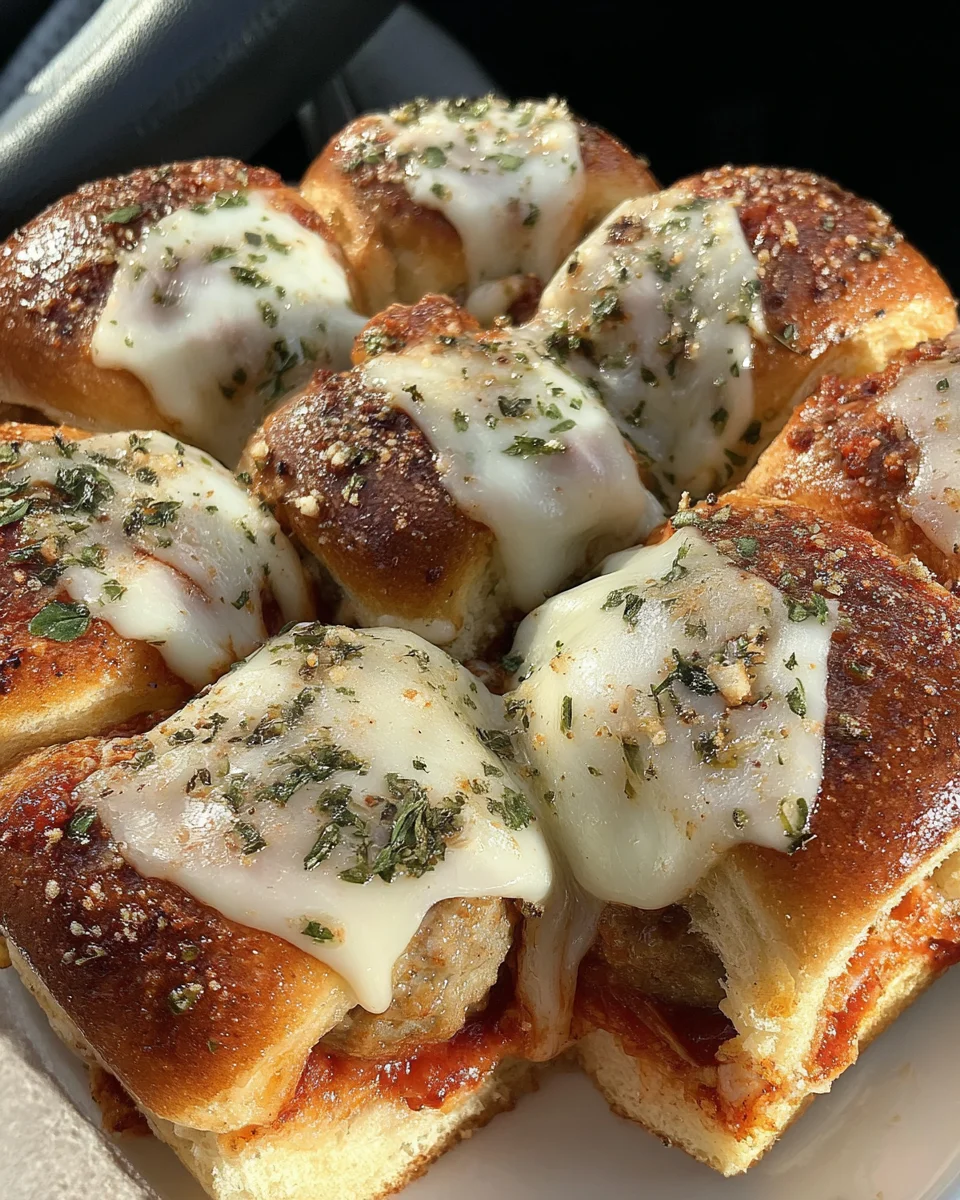 Meatball Parmesan Sliders 21 Meatball