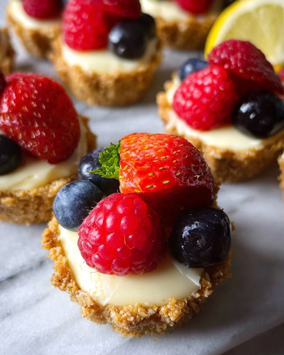 Mini Lemon Cheesecake Tarts 19 Mini