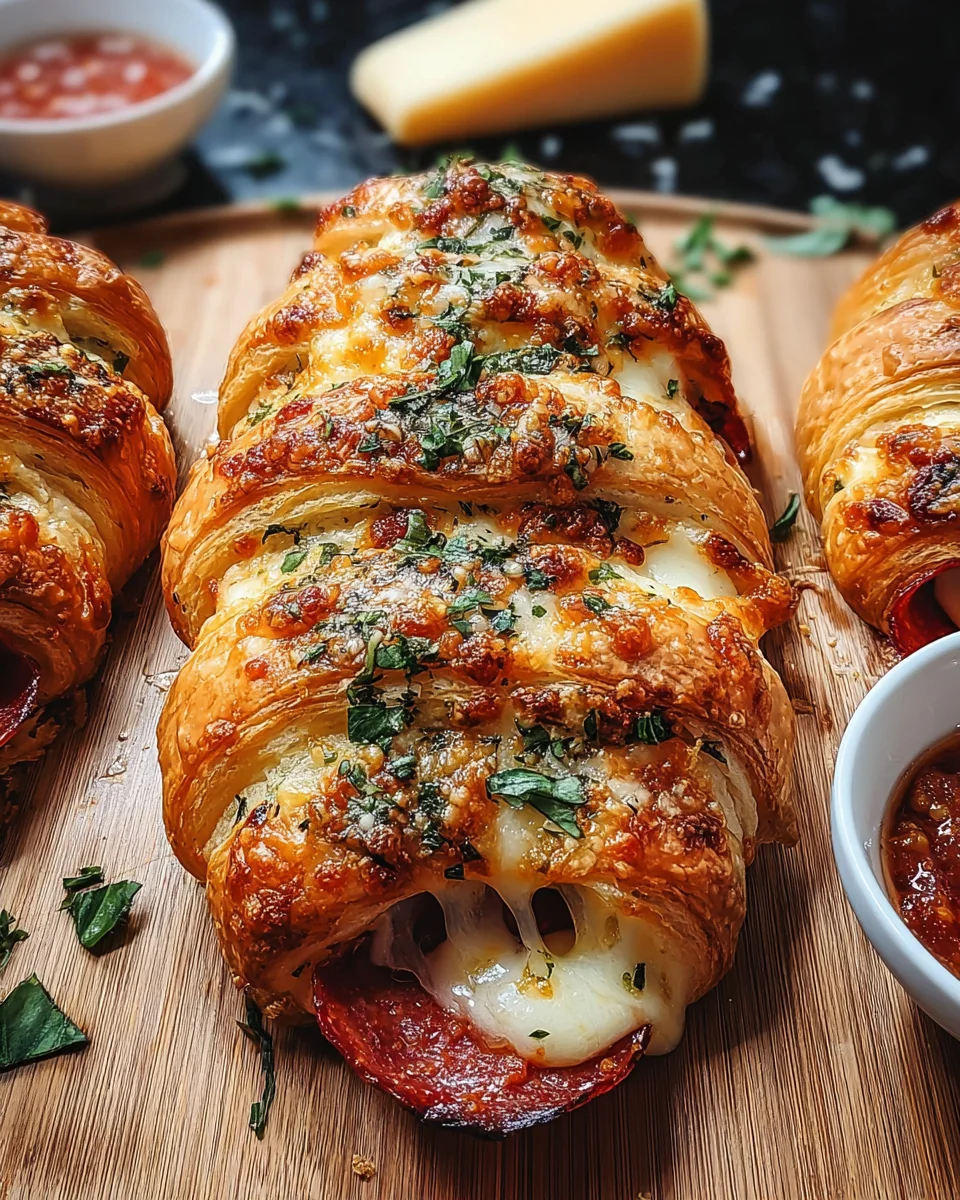 Mozzarella Pepperoni Croissant Rolls 22 Mozzarella