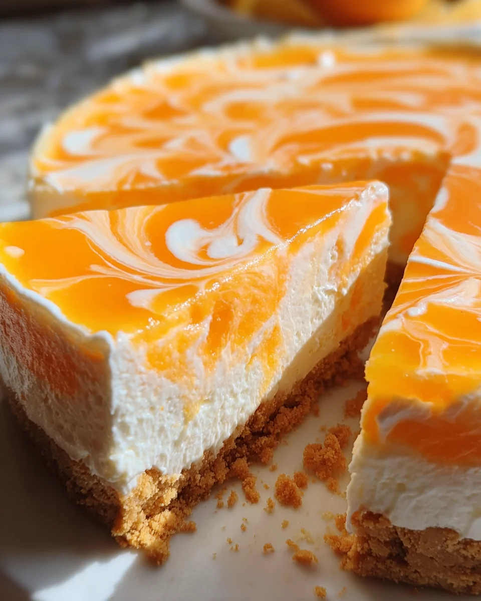 No-Bake Orange Creamsicle Cheesecake 22 No-Bake