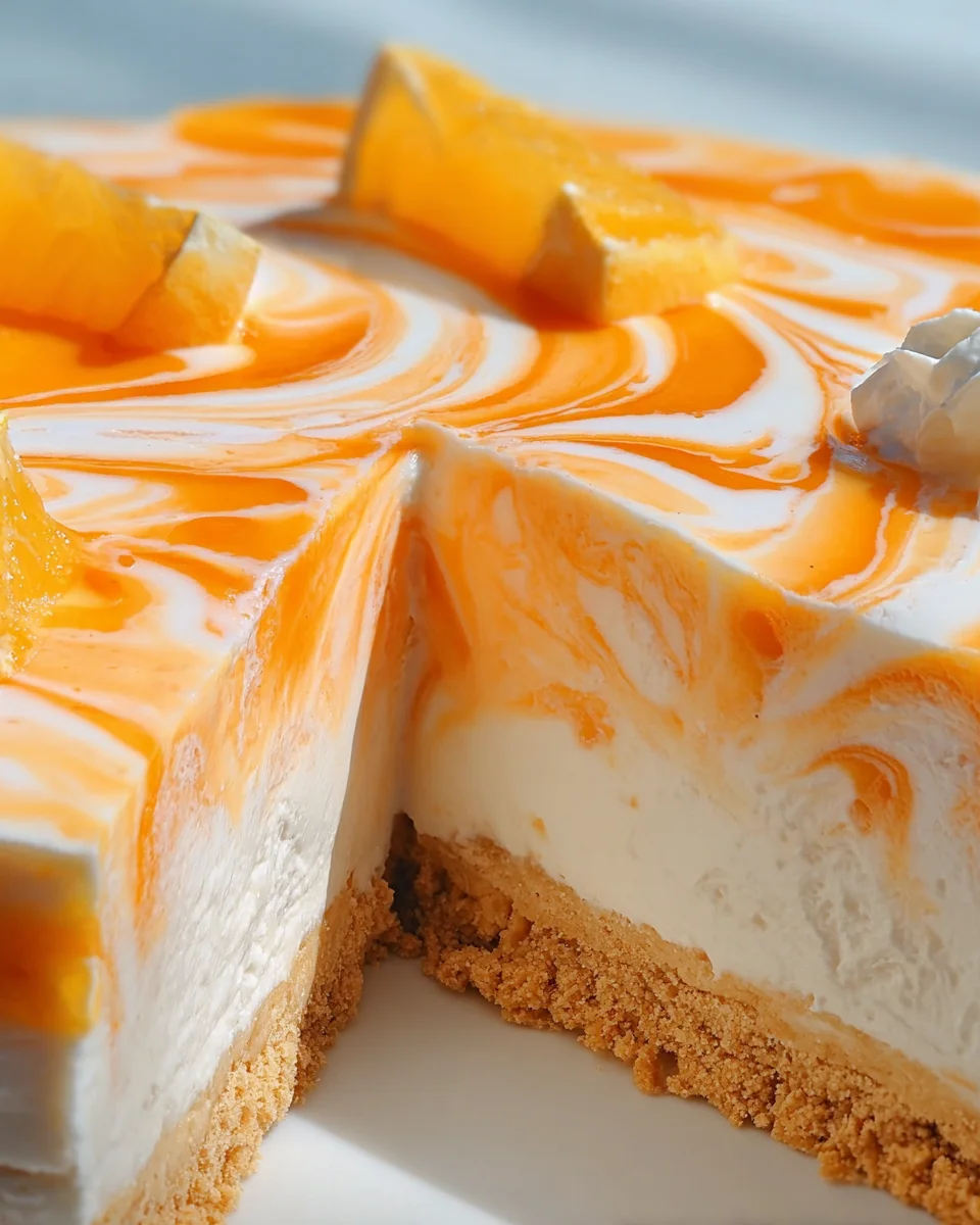 No-Bake Orange Creamsicle Cheesecake 23 No-Bake