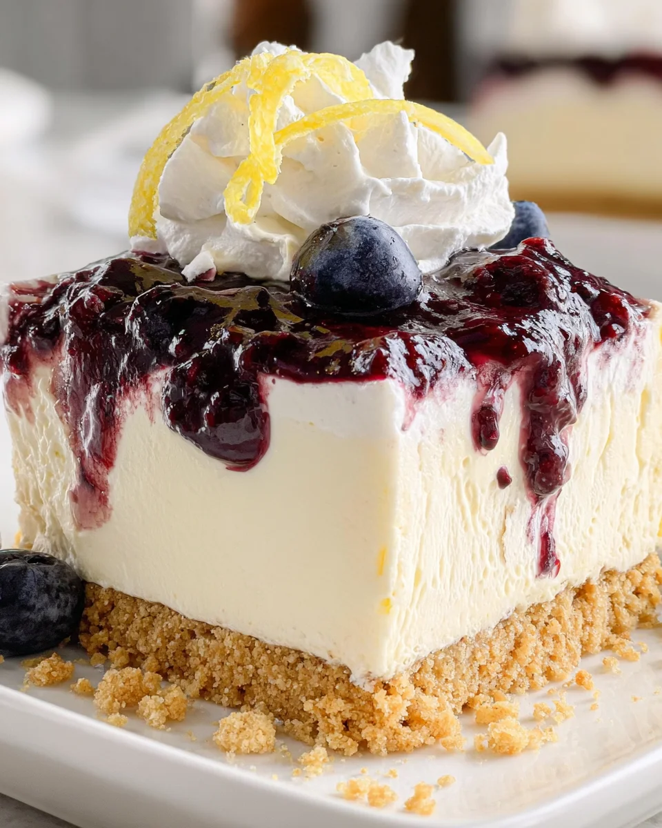 No Bake Lemon Blueberry Dessert 21 No