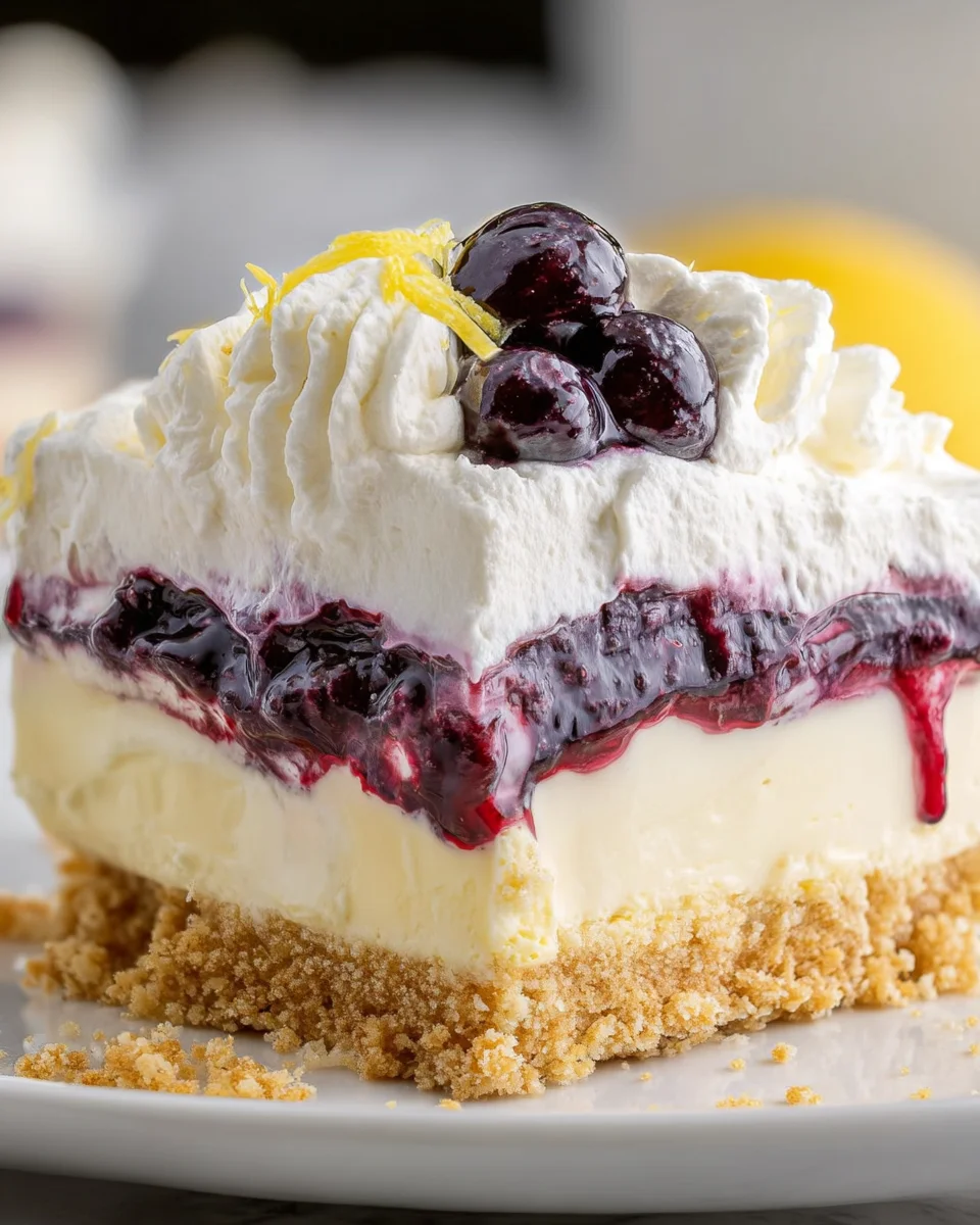 No Bake Lemon Blueberry Dessert 22 No