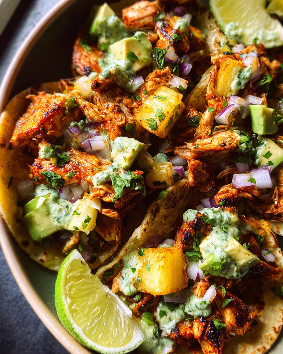 One Pan Chicken & Pineapple Tacos 20 One