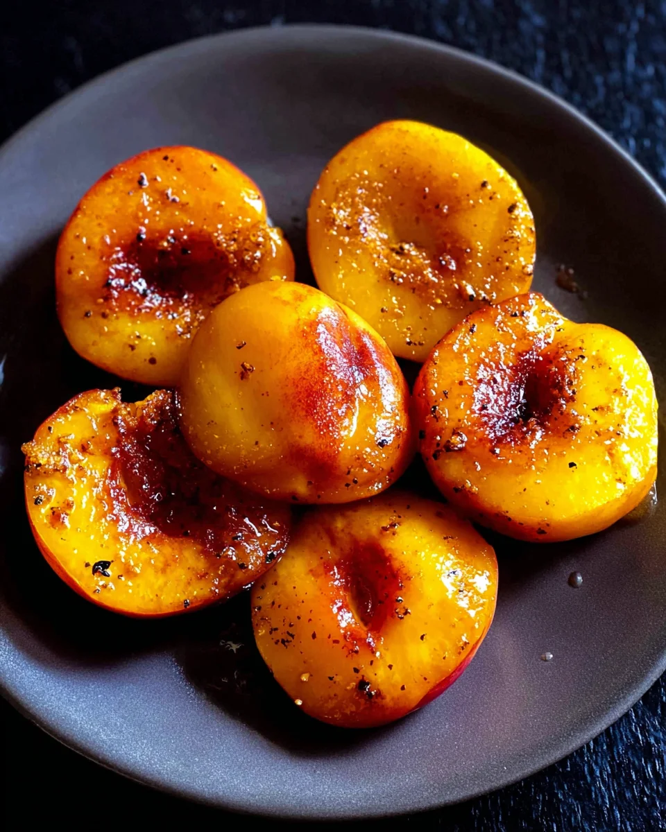 Pan Fried Peaches