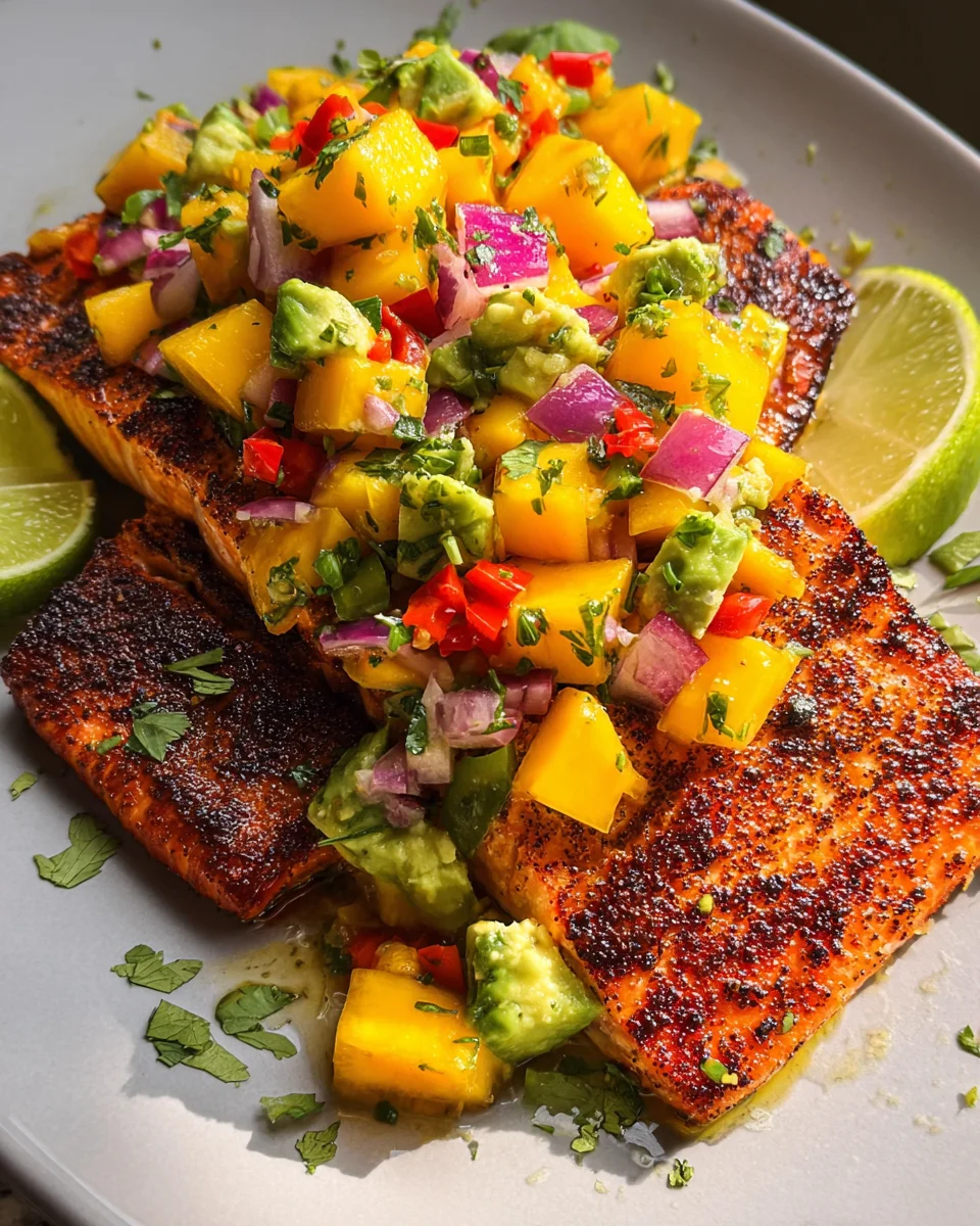 Salmon with Mango Salsa