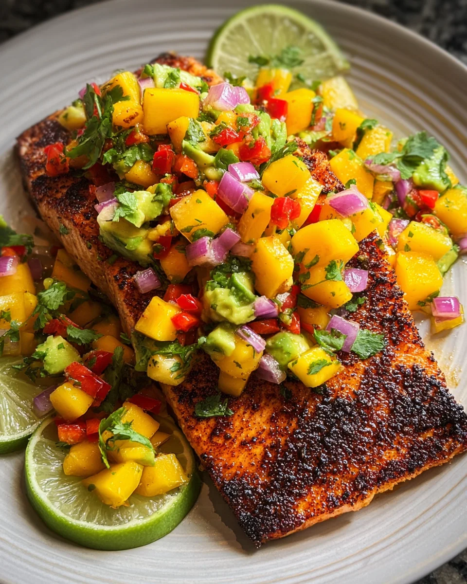 Salmon with Mango Salsa 18 Salmon
