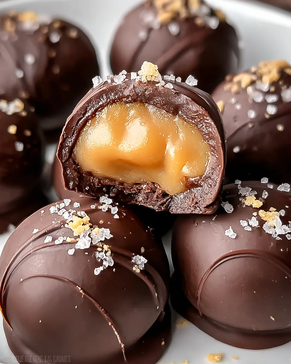 Salted Caramel Truffles 16 Salted