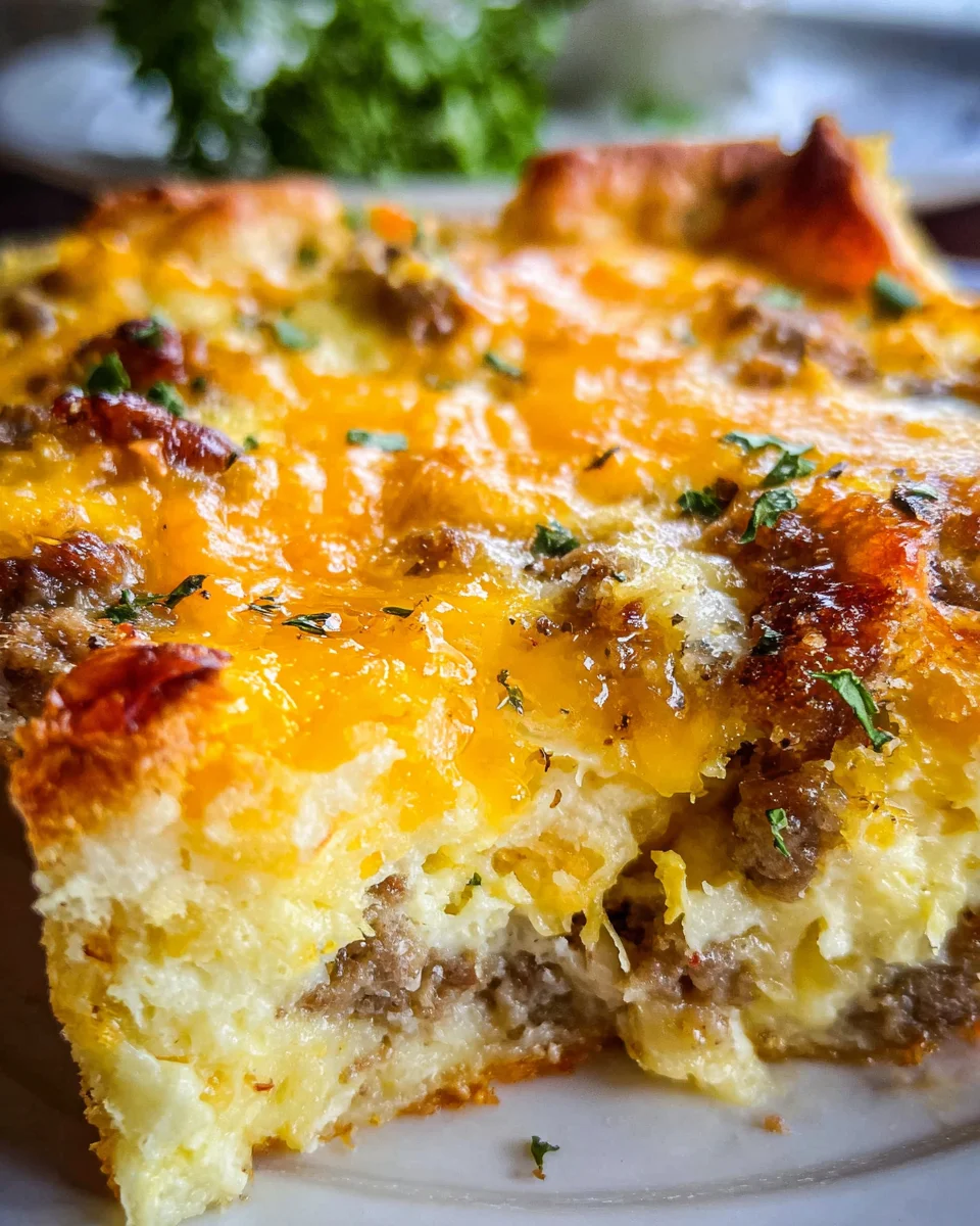 Savory Breakfast Sausage and Cheese Casserole Recipe 22 Savory