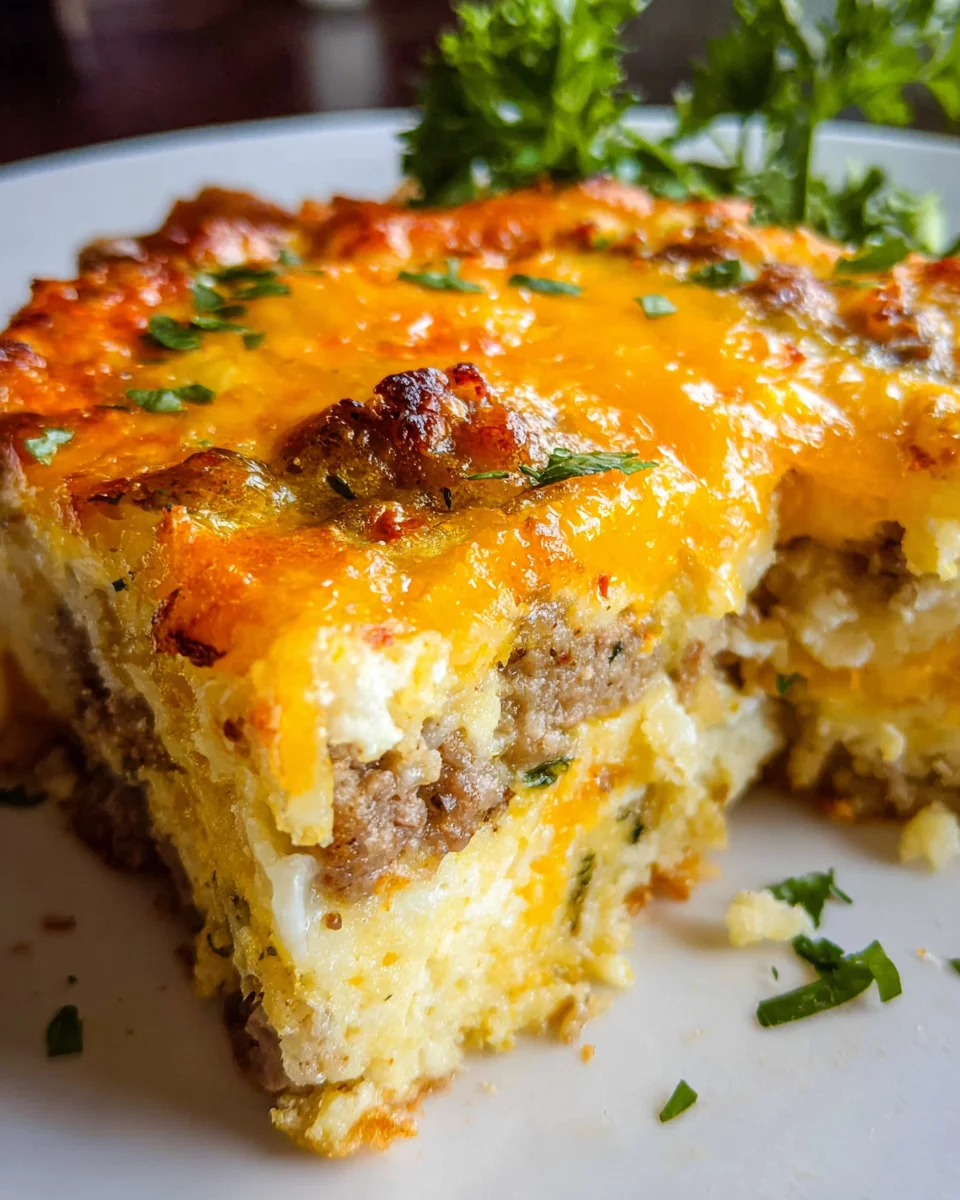 Savory Breakfast Sausage and Cheese Casserole Recipe 23 Savory