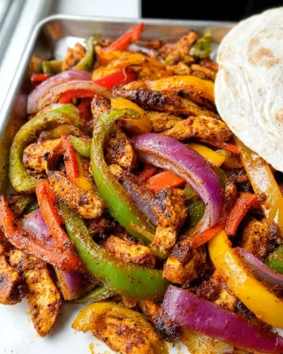 Sheet Pan Chicken Fajitas