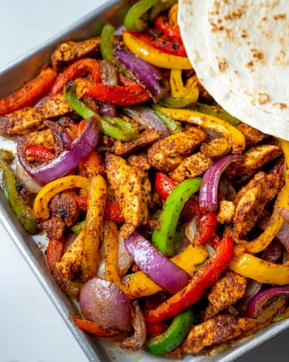 Sheet Pan Chicken Fajitas 25 Sheet