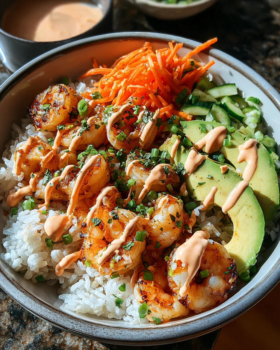 Shrimp Rice Bowls with Spicy Mayo 30 Shrimp Rice Bowls with Spicy Mayo