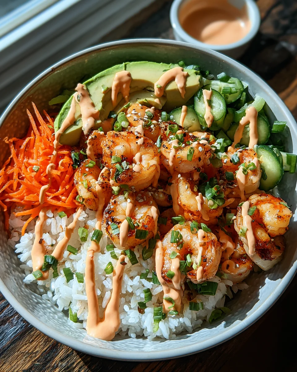Shrimp Rice Bowls with Spicy Mayo 27 Shrimp