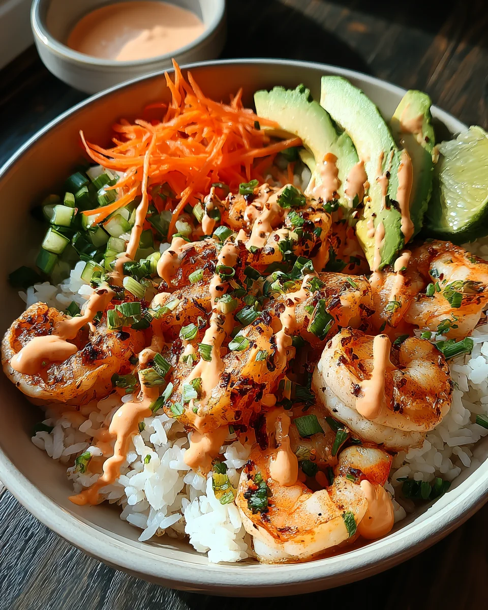 Shrimp Rice Bowls with Spicy Mayo 28 Shrimp