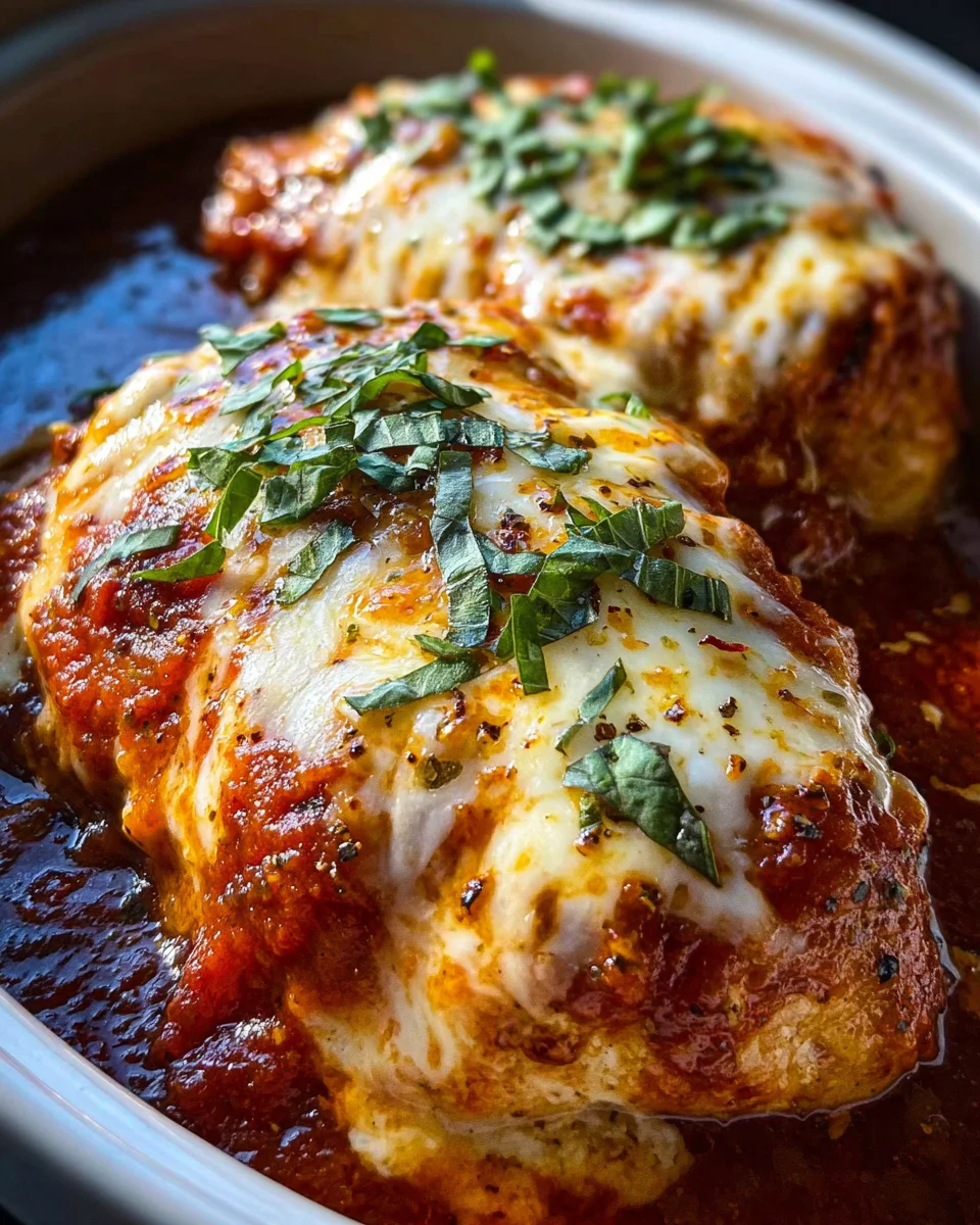 Slow Cooker Cheesy Mozzarella Chicken 19 Slow