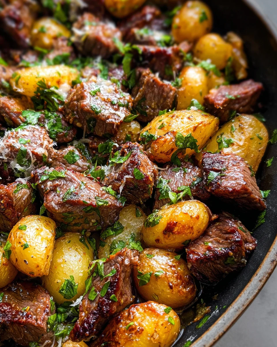 Slow Cooker Garlic Butter Beef Bites & Potatoes 19 Slow