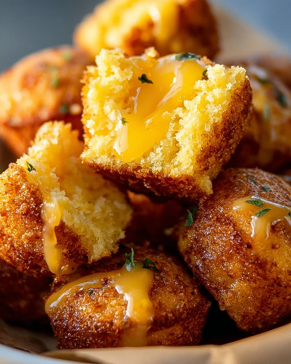 Southern-Style Honey Butter Cornbread Poppers