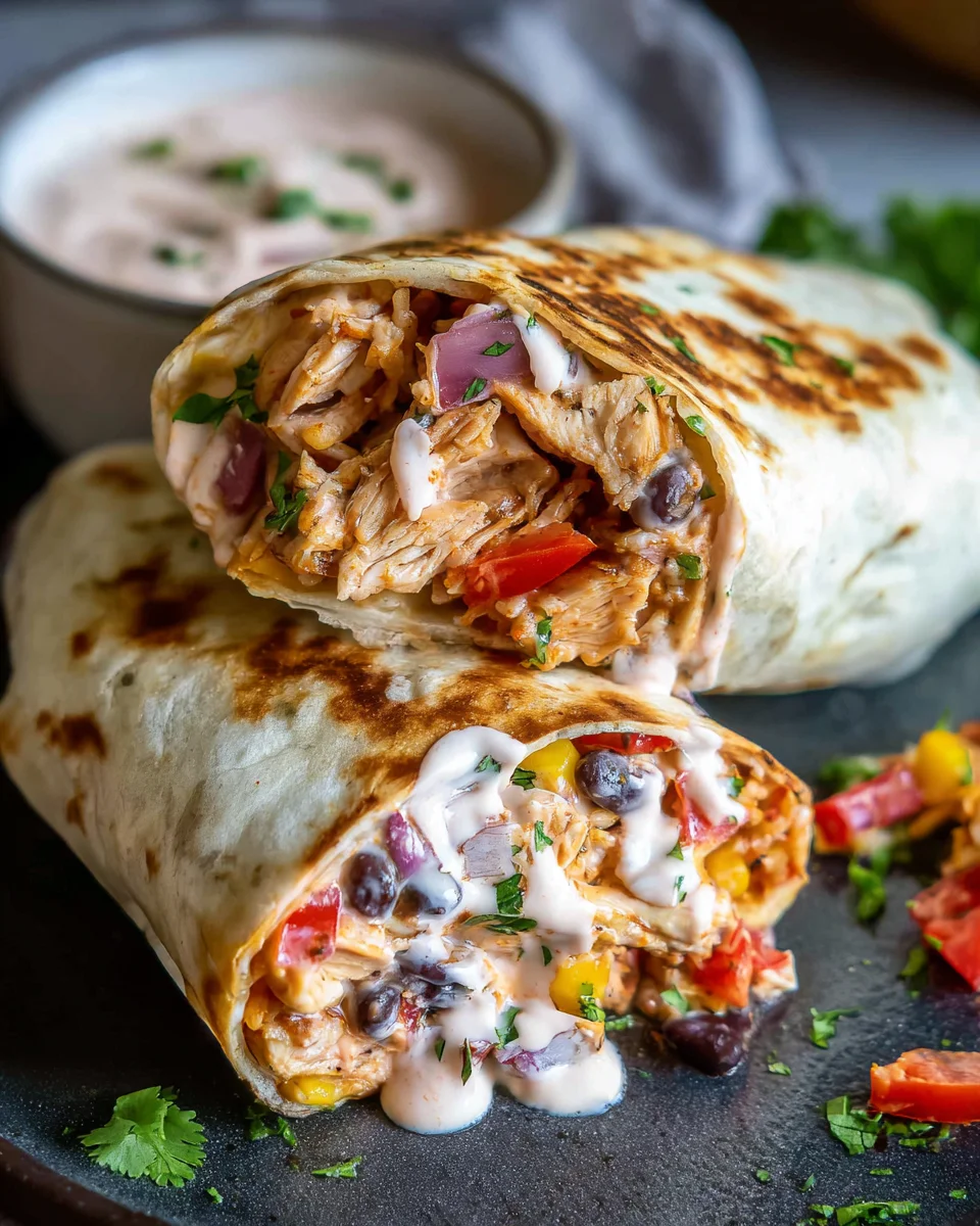 Southwest Chicken Wrap 21 Southwest