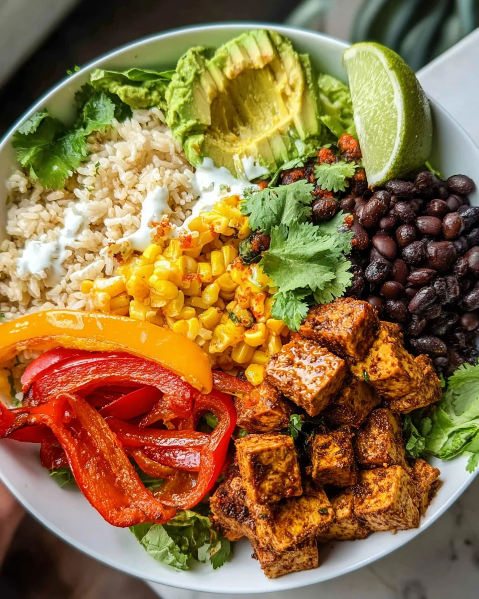 Spicy Baked Tofu Burrito Bowl 21 Spicy