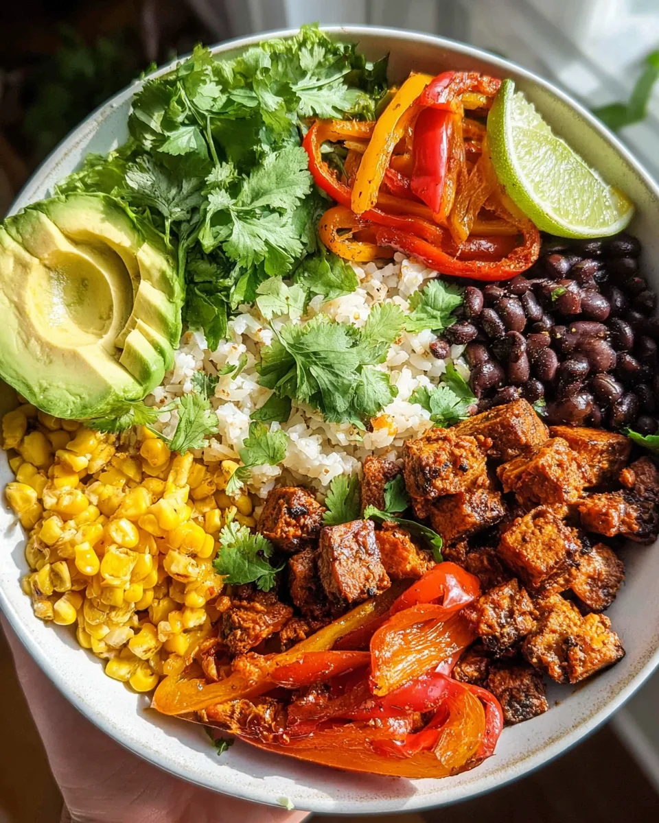 Spicy Baked Tofu Burrito Bowl 22 Spicy