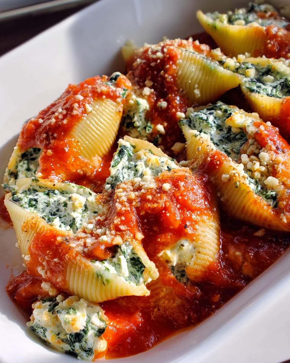 Spinach and Ricotta Stuffed Shells Recipe