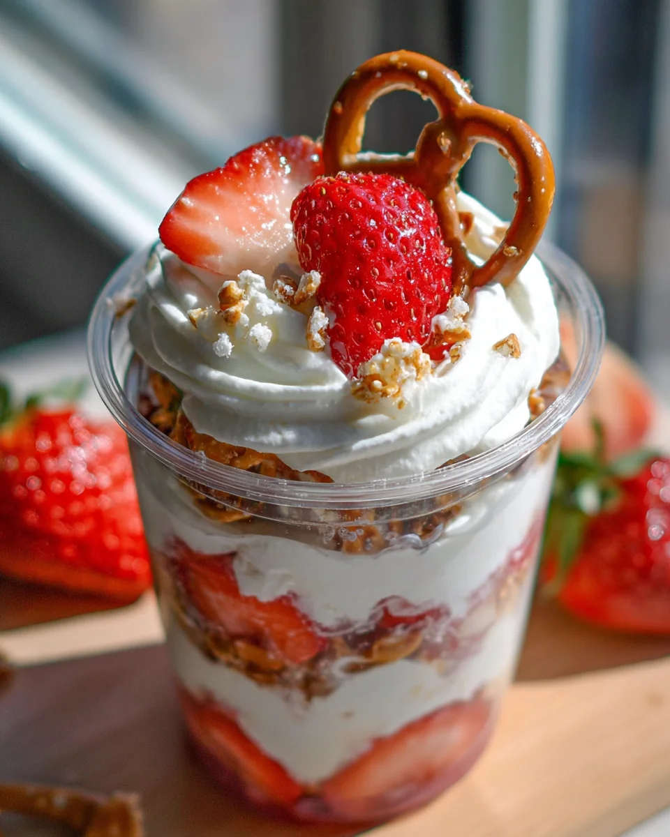 Strawberry Pretzel Salad Parfaits 16 Strawberry