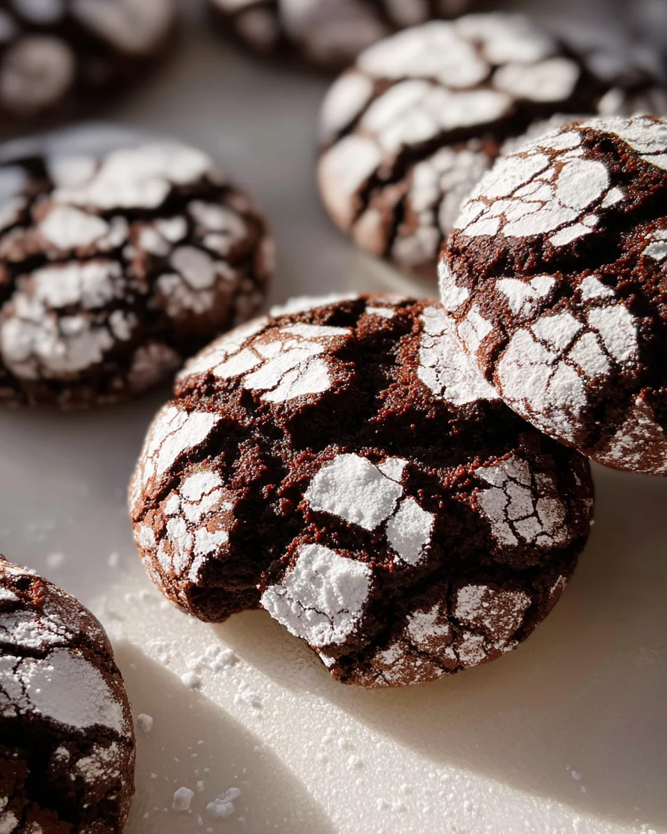 The BEST Chocolate Crinkle Cookies Recipe