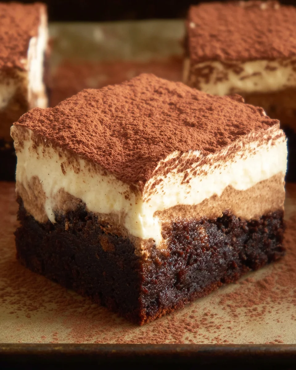 Tiramisu Brownies 30 Tiramisu