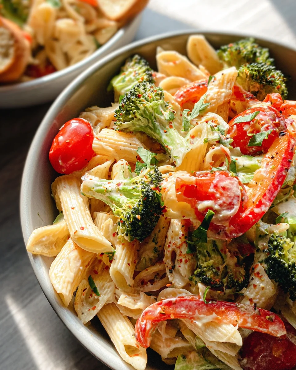 Vegan Pasta Primavera with Creamy Garlic Cashew Sauce 29 Vegan