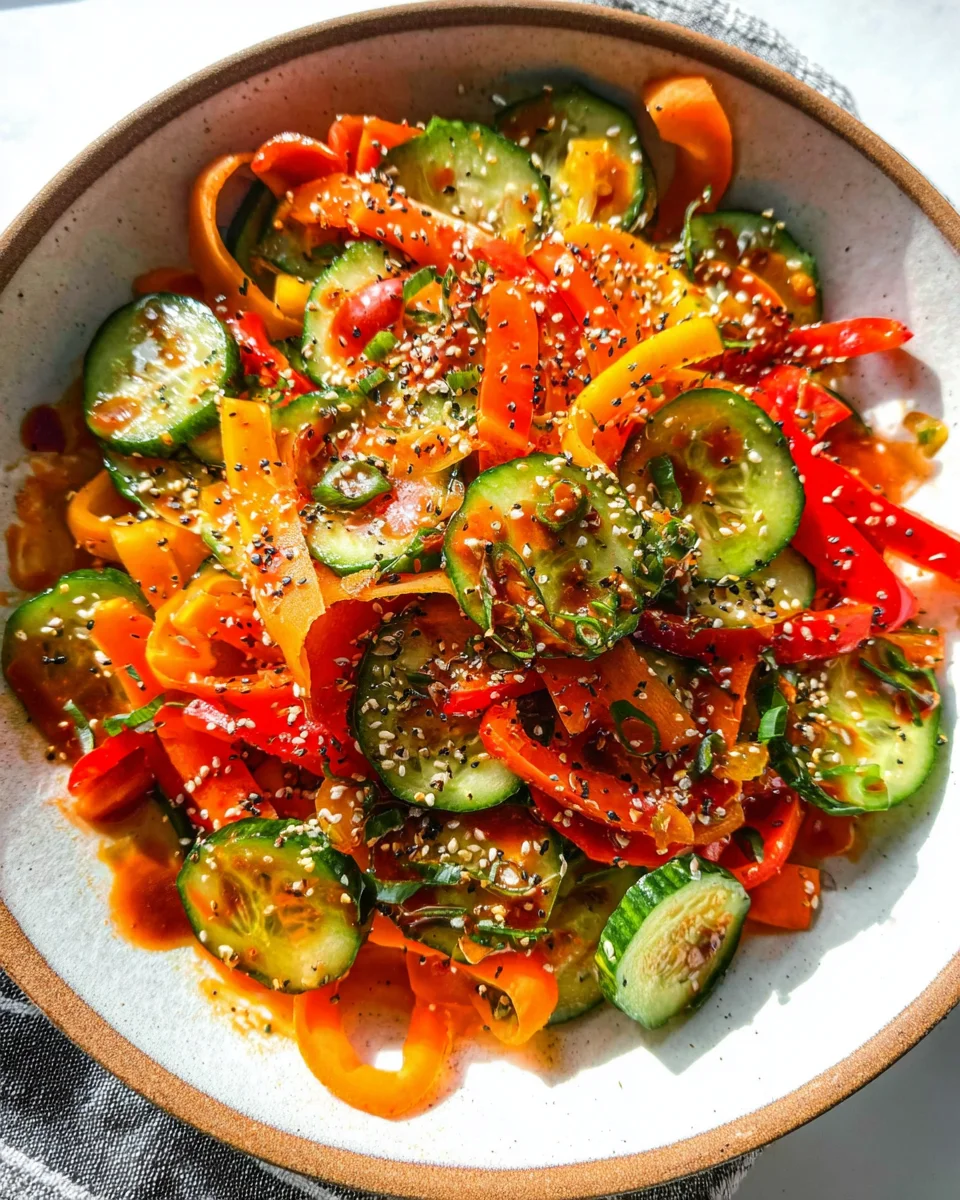 Viral Cucumber Pepper Salad 17 Viral