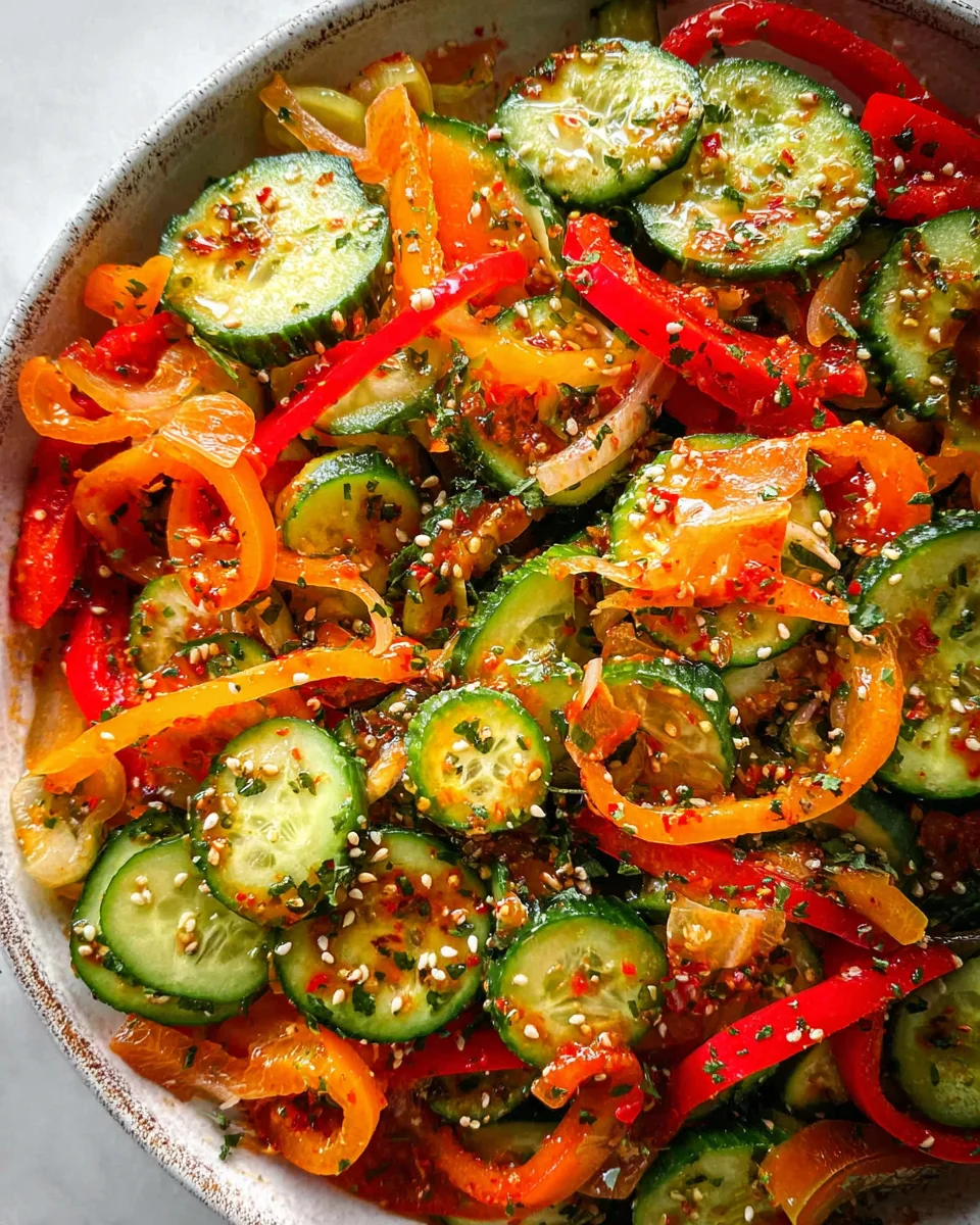 Viral Cucumber Pepper Salad 18 Viral
