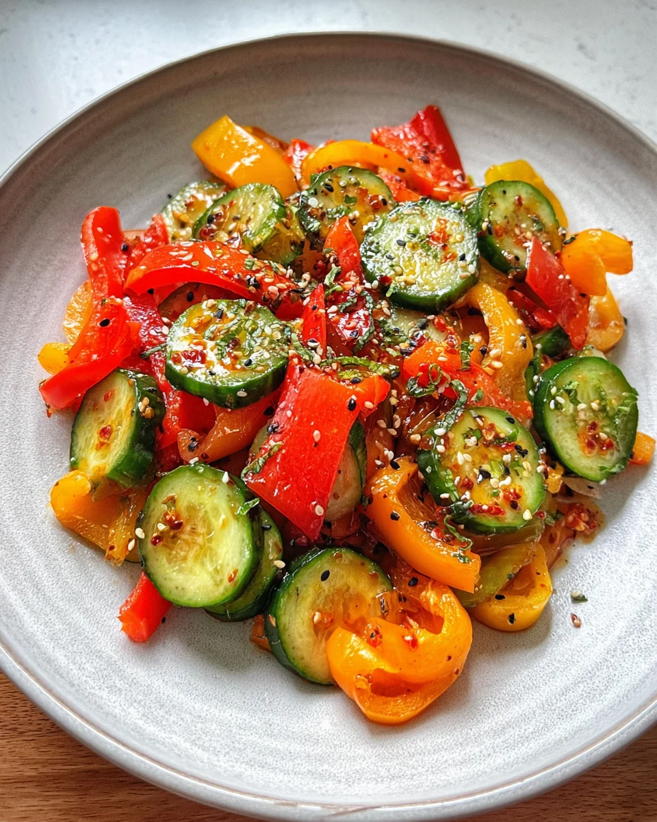 Viral TikTok Cucumber & Bell Pepper Salad 17 Viral TikTok Cucumber & Bell Pepper Salad