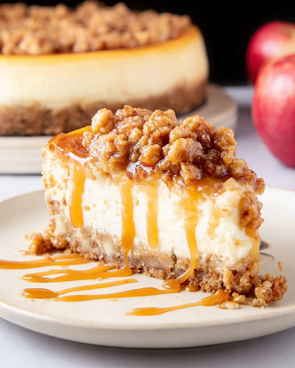 Apple Crisp Cheesecake