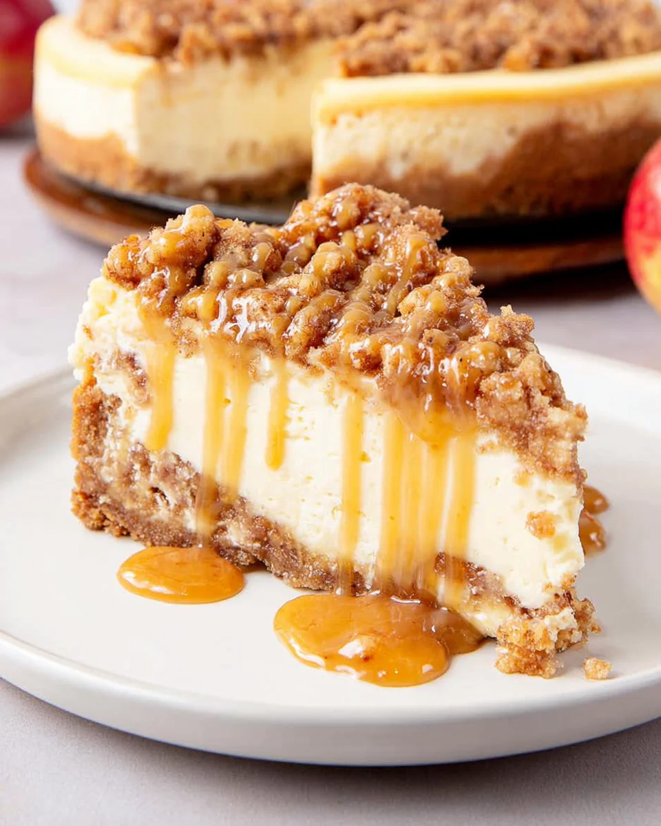 Apple Crisp Cheesecake 23 Apple