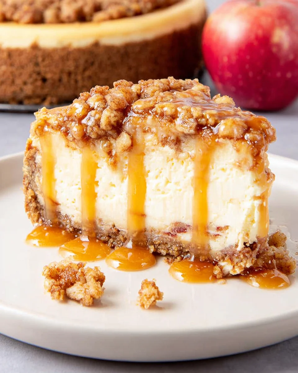 Apple Crisp Cheesecake 24 Apple