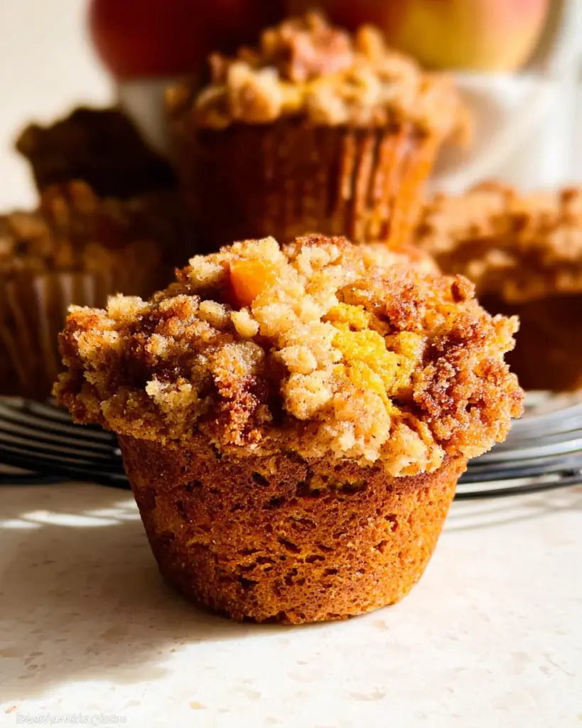 Apple Pumpkin Streusel Muffins Small Batch 4