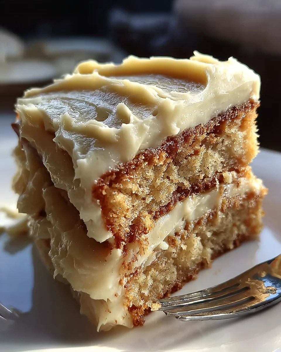 Banana Cake with Cream Cheese Frosting