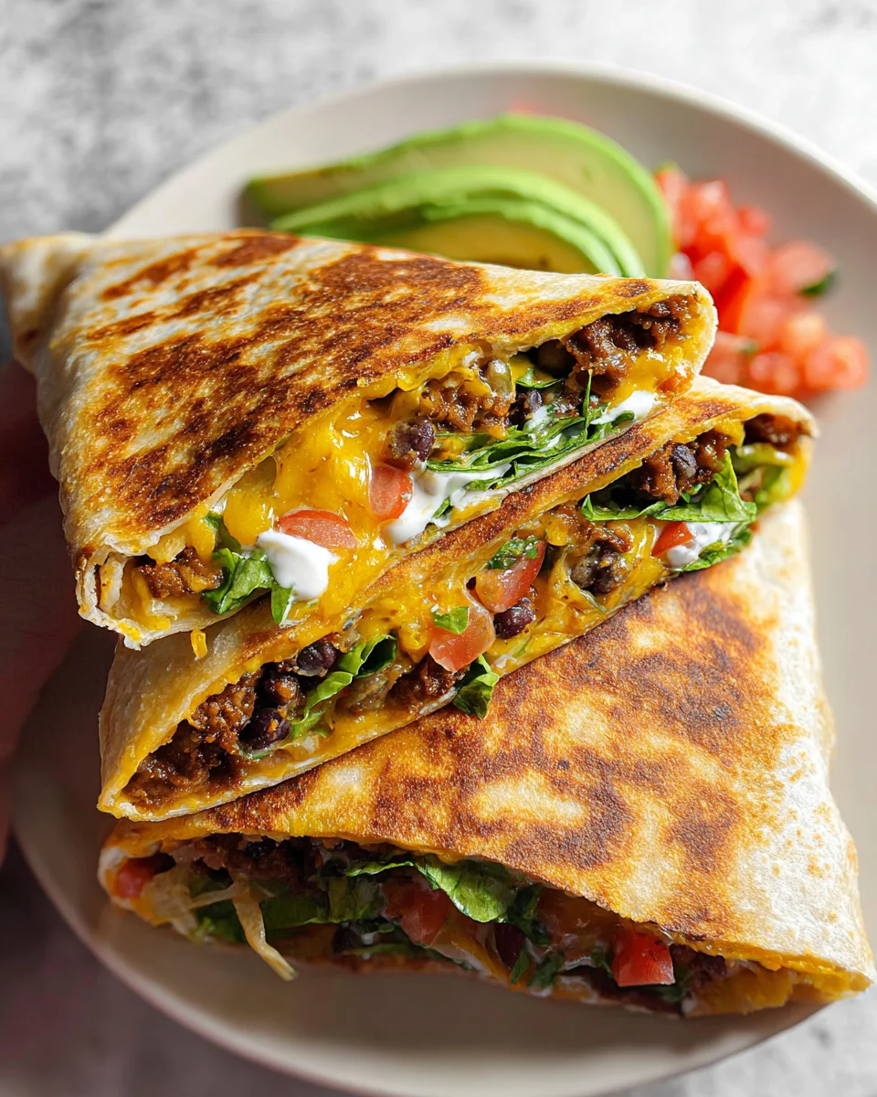 Black Bean Crunch Wrap 32 Black
