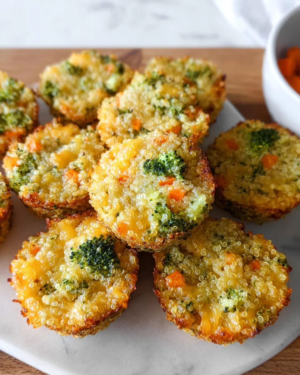 Cheesy Broccoli Quinoa Bites 17 Cheesy