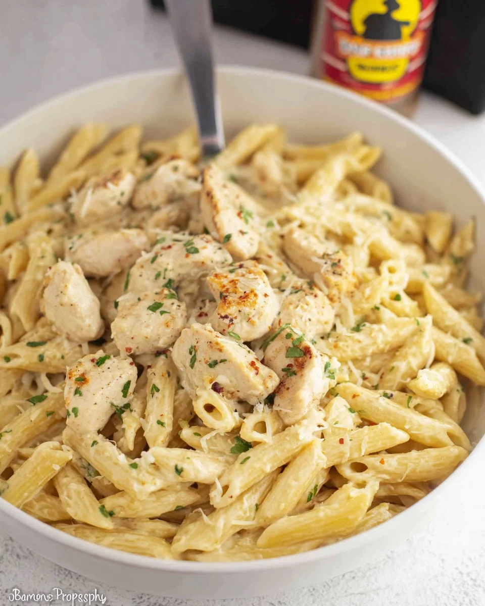 Chicken Garlic Parmesan Pasta 33 Chicken