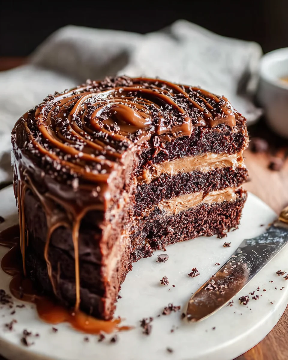 Chocolate Dulce de Leche Cake