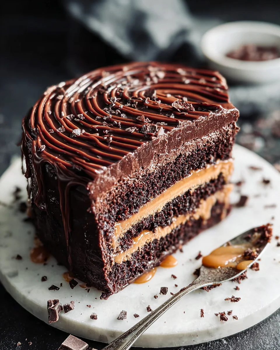 Chocolate Dulce de Leche Cake 30 Chocolate