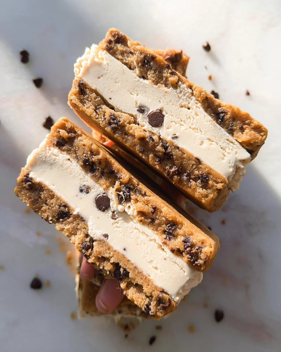 Cookie Dough Vegan Ice Cream Sandwiches (Easy + No-Bake!)