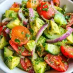 Cucumber Tomato Avocado Salad