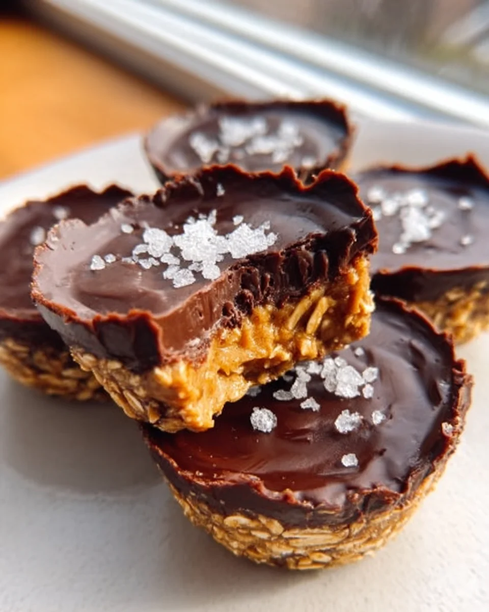 Easy No Bake Peanut Butter Oat Cups 19 Easy